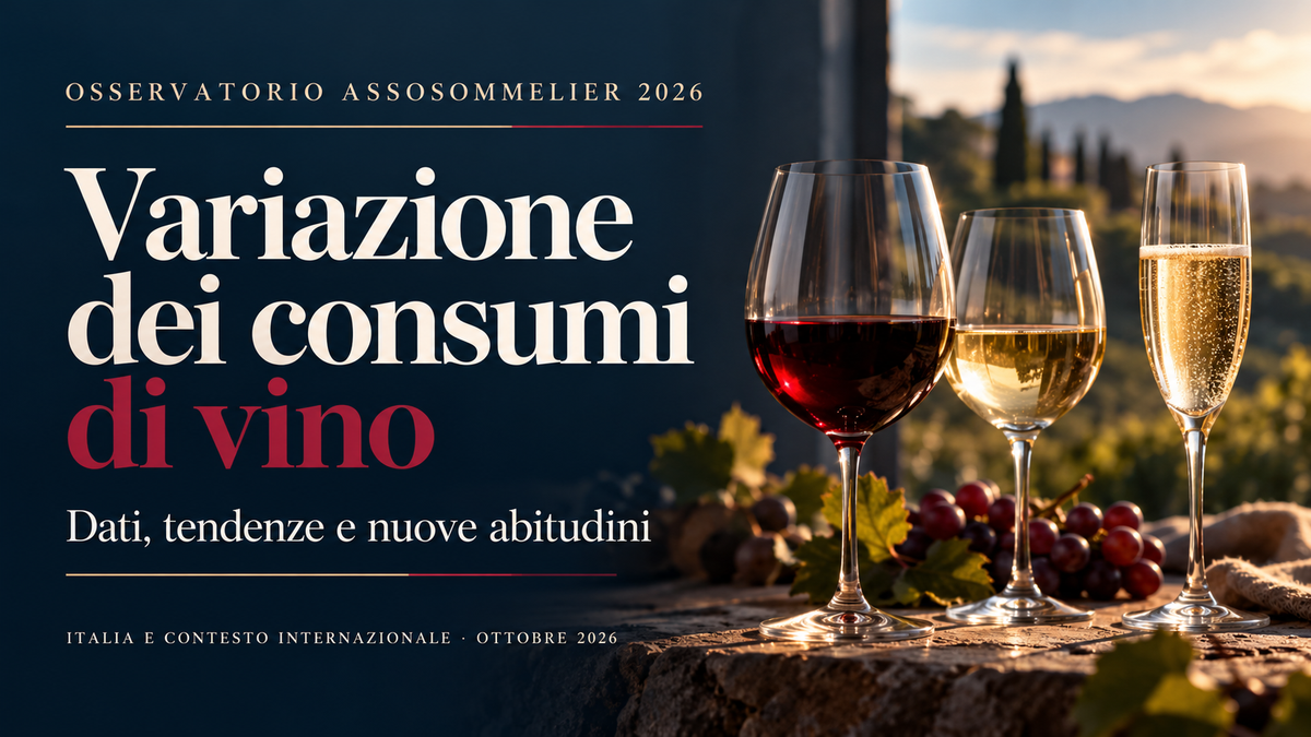 Variazione dei consumi di vino