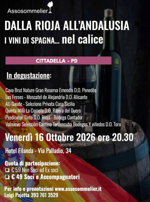 A Cittadella / Dalla Rioja all’Andalusia I vini di Spagna...nel calice