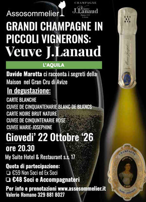 A L'Aquila / Grandi Champagne in piccoli Vignerons: Veuve Lanaud