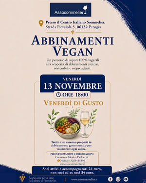 A Perugia / Venerdì di Gusto...Abbinamenti Vegan