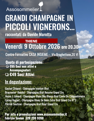 A Thiene / Grandi Champagne in piccoli vignerons...